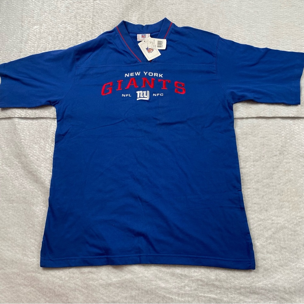 New York Giants NFL, NFC Tee, Embroidered Cotton T- Shirt  Men’s Size Large